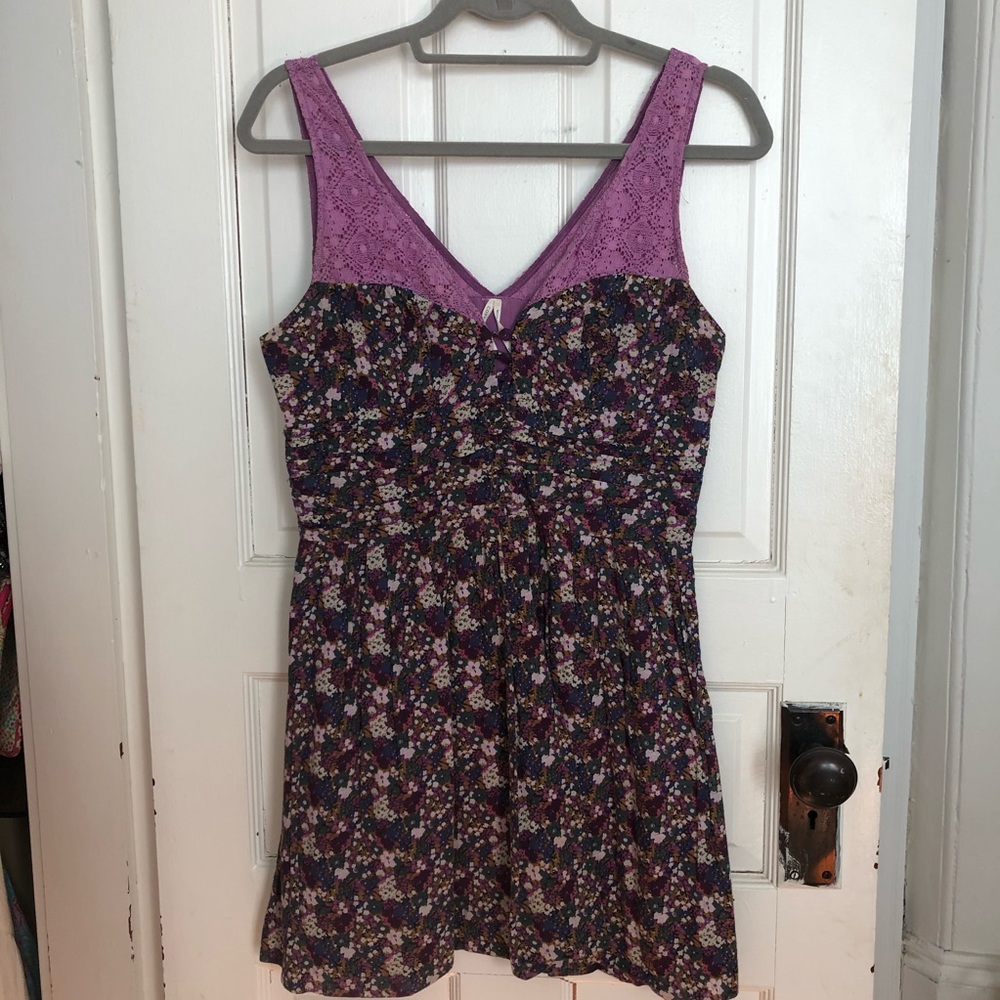 Cotton Candy fit and flare floral dress